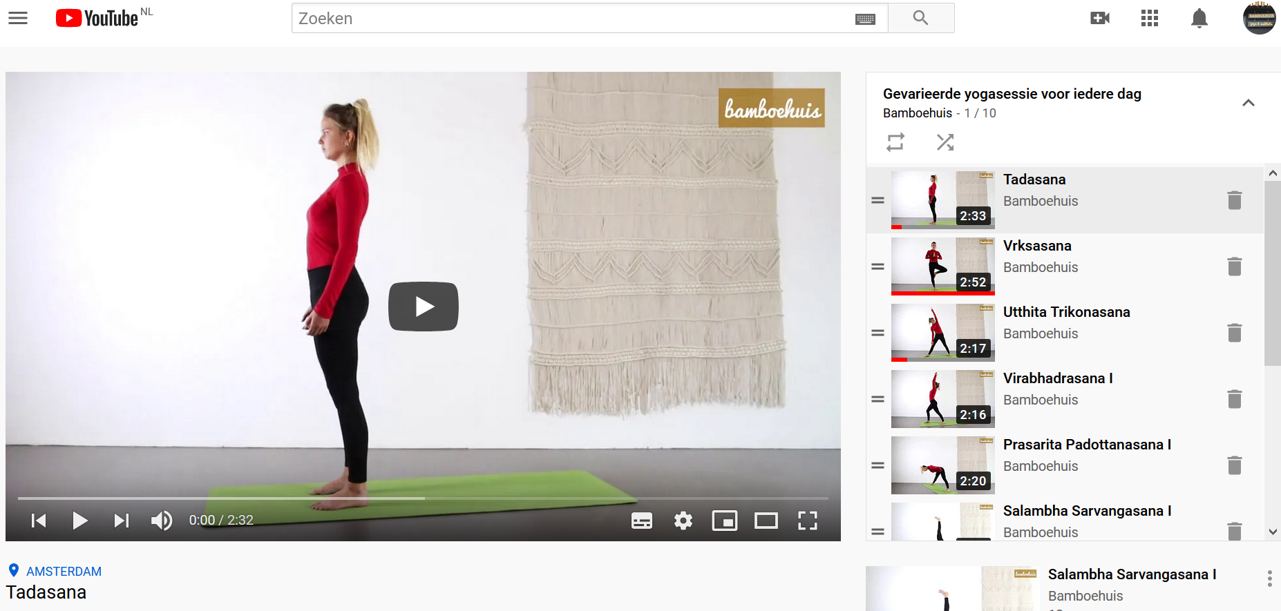 Een yoga sessie voor iedere dag